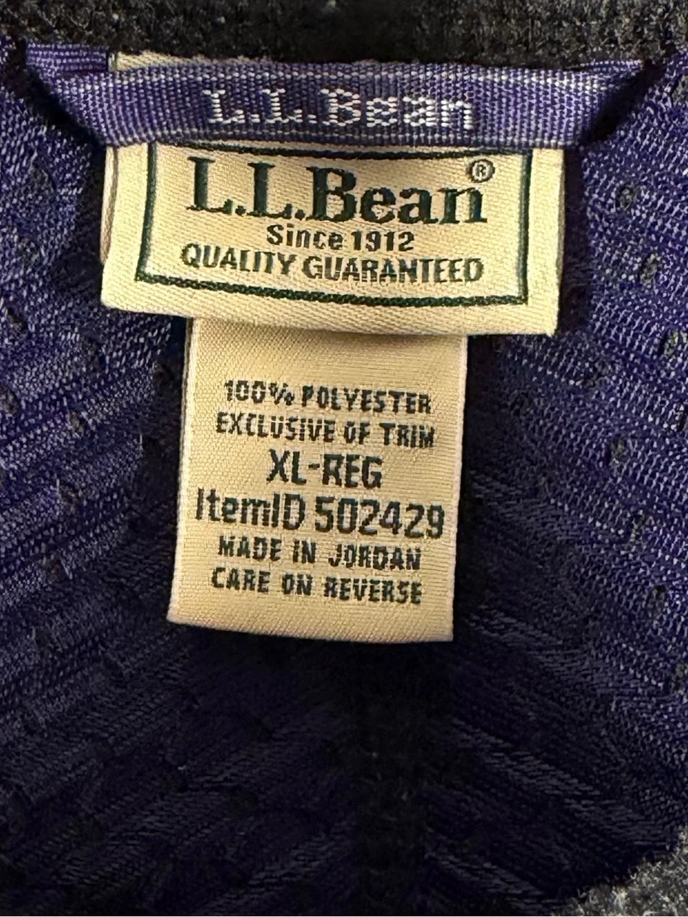 LL Bean Mountain Pile Fleece Sherpa Vest Outdoor Camp Men’s XL Black 502429